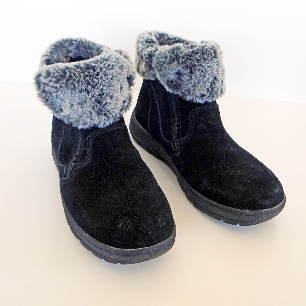 KHOMBU Black Jessica Ankle Boots Size 8 M Winter Boots